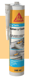 Sellador elástico antihongos para uniones y juntas en baños y cocinas – SIKA®SELLA BAÑOS Y COCINAS Sellador elástico antihongos para uniones y juntas en baños y cocinas – SIKA®SELLA BAÑOS Y COCINAS