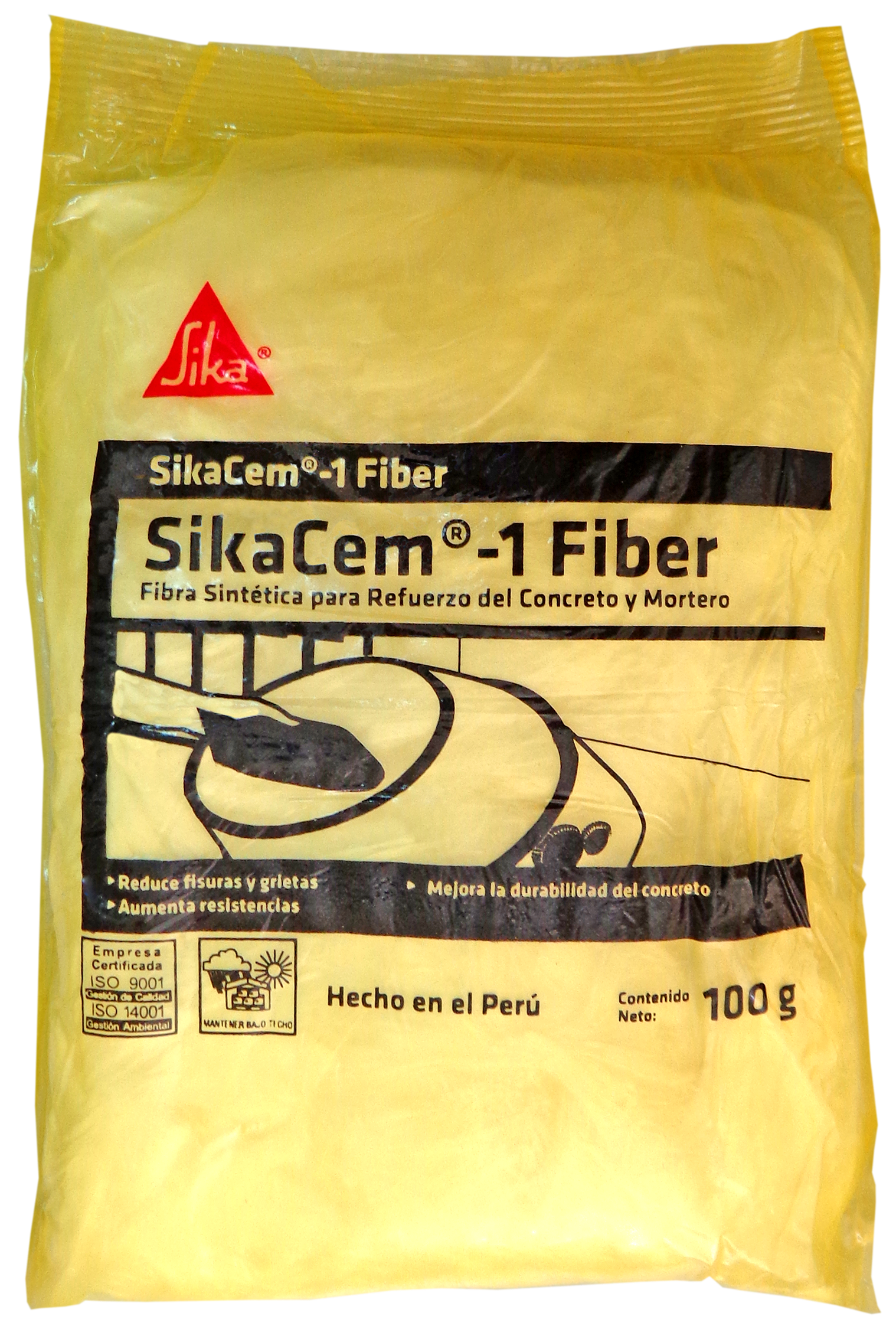 Controlar o disminuir las fisuras en concretos o morteros - SIKA® FIBER