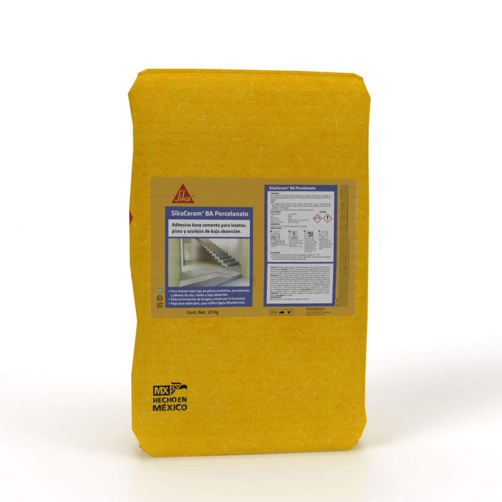 Pegar porcelanato en exteriores - SIKA® CERAM BA PORCELANATO