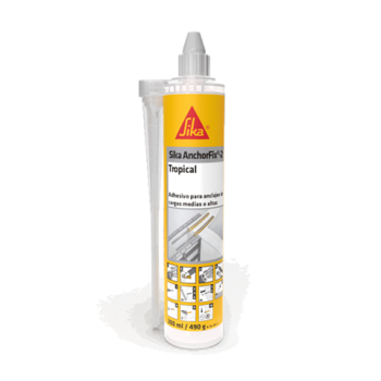 Hacer anclaje de pernos y barras corrugadas para ponerlos en servicio rápidamente  - Sika AnchorFix®-2+ Tropical