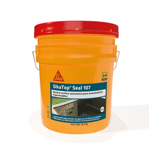 Impermeabilizar o proteger los muros de contención y tanques de almacenamiento por la parte interna  - SikaTop®-107 Seal MX